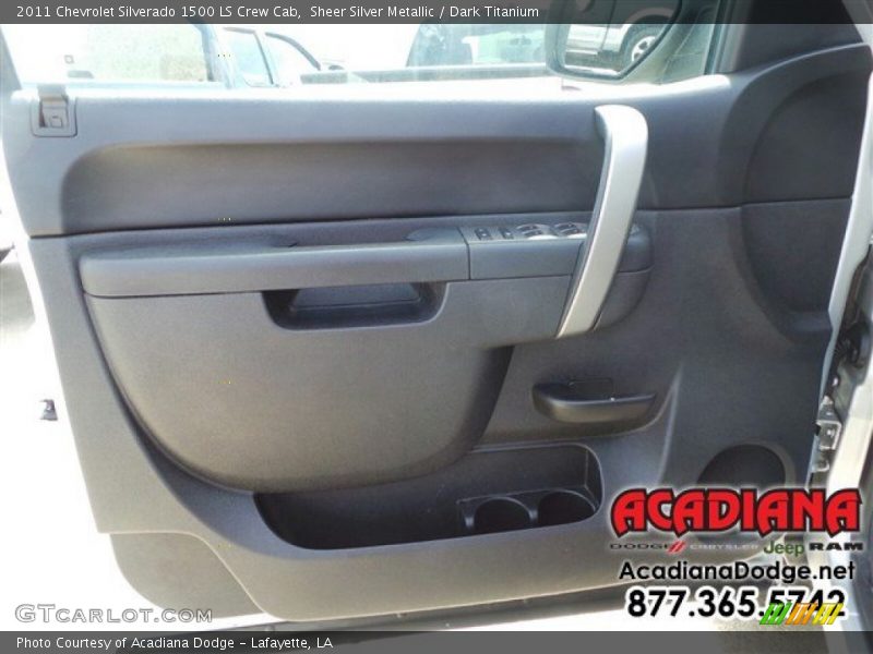 Sheer Silver Metallic / Dark Titanium 2011 Chevrolet Silverado 1500 LS Crew Cab