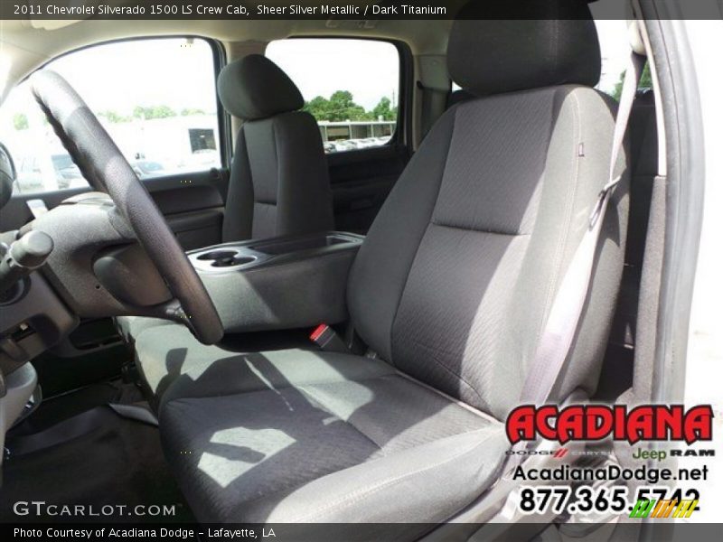Sheer Silver Metallic / Dark Titanium 2011 Chevrolet Silverado 1500 LS Crew Cab