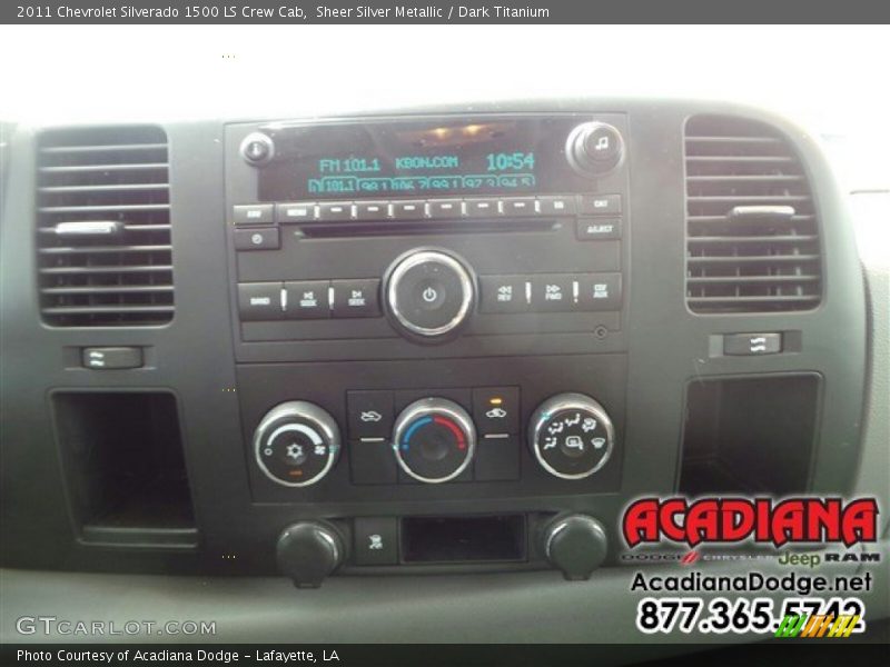 Sheer Silver Metallic / Dark Titanium 2011 Chevrolet Silverado 1500 LS Crew Cab