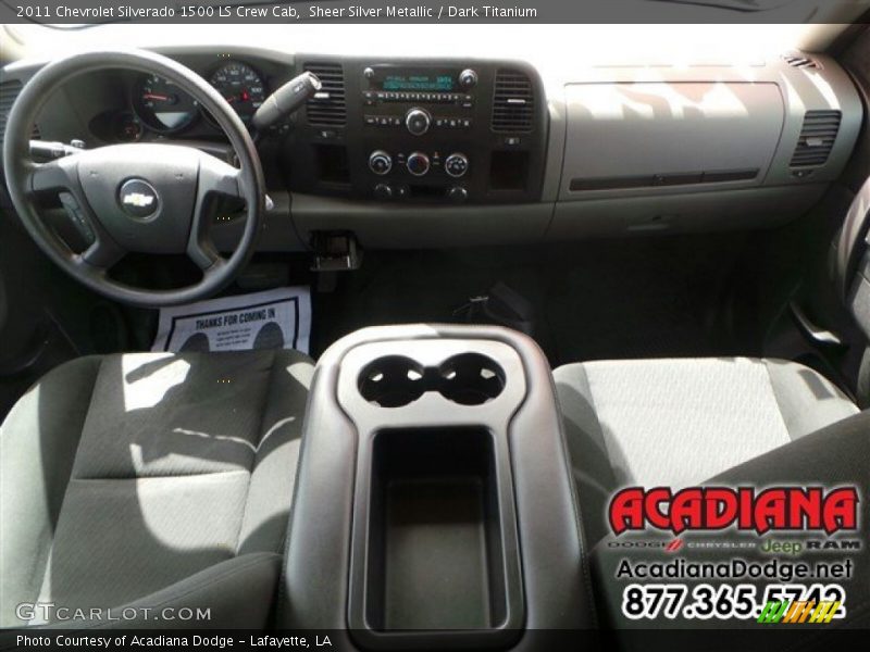 Sheer Silver Metallic / Dark Titanium 2011 Chevrolet Silverado 1500 LS Crew Cab