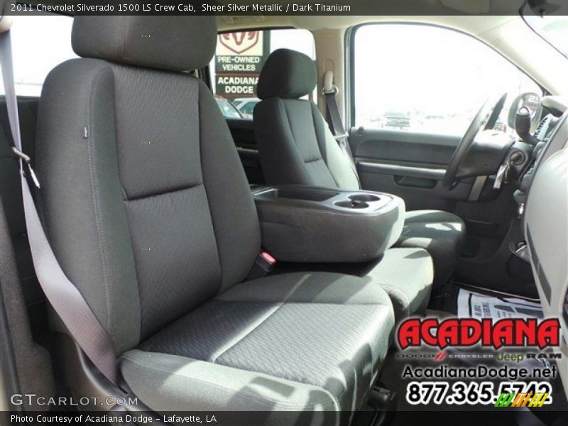 Sheer Silver Metallic / Dark Titanium 2011 Chevrolet Silverado 1500 LS Crew Cab