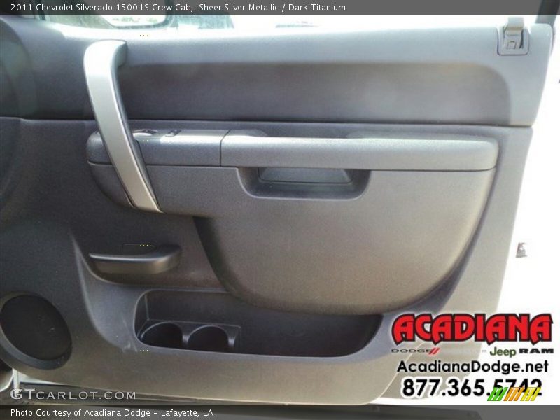 Sheer Silver Metallic / Dark Titanium 2011 Chevrolet Silverado 1500 LS Crew Cab