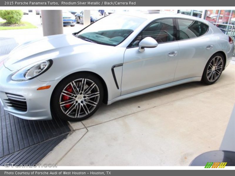 Rhodium Silver Metallic / Black/Carrera Red 2015 Porsche Panamera Turbo