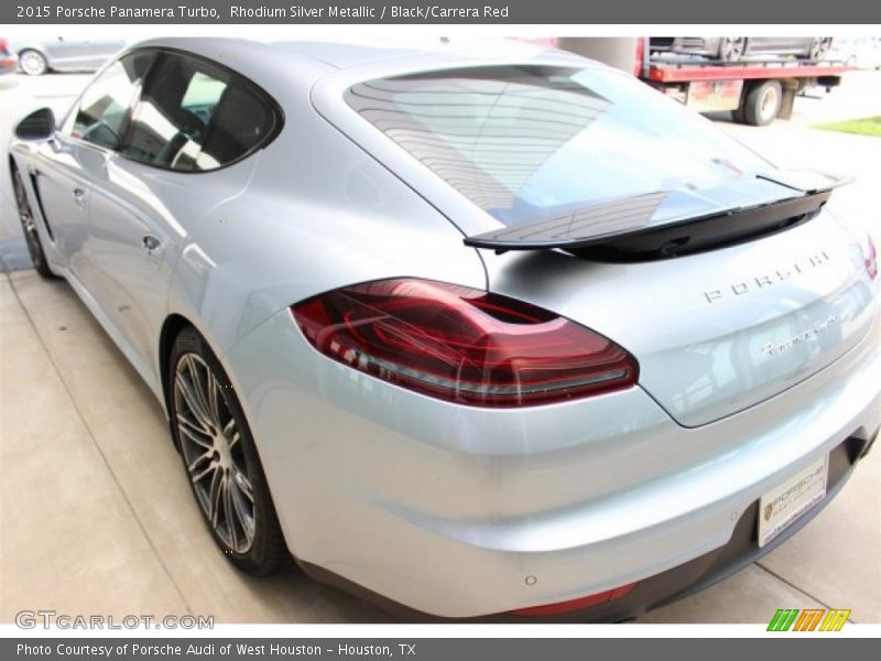 Rhodium Silver Metallic / Black/Carrera Red 2015 Porsche Panamera Turbo