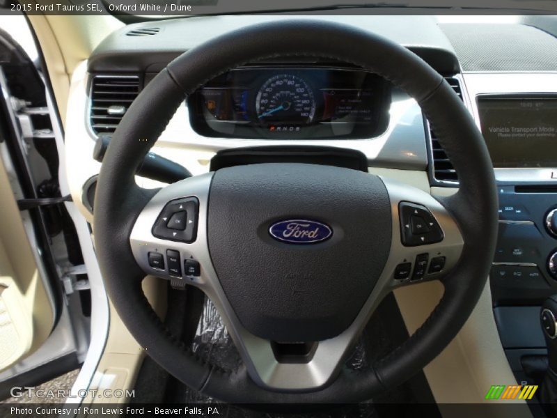 Oxford White / Dune 2015 Ford Taurus SEL