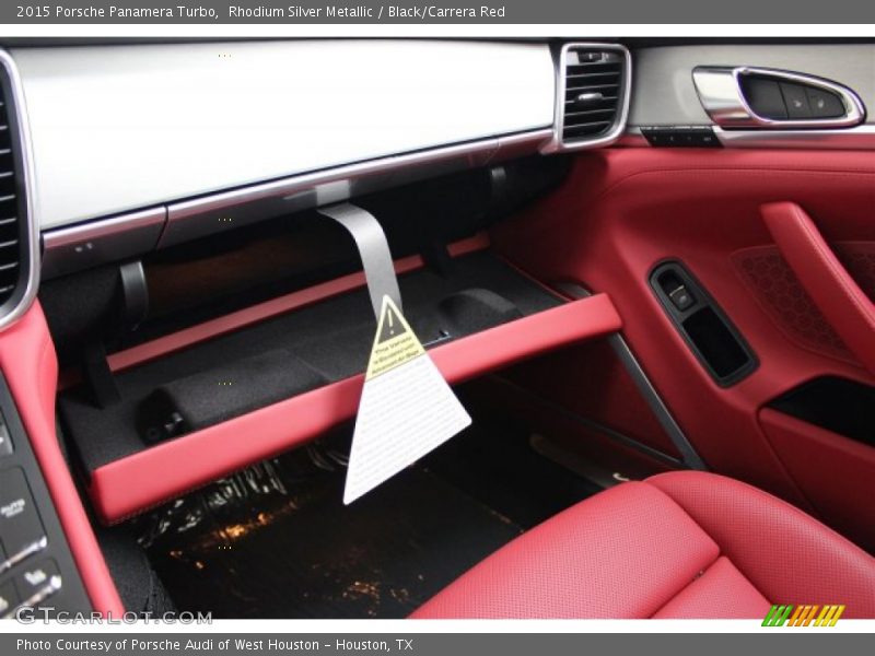 Rhodium Silver Metallic / Black/Carrera Red 2015 Porsche Panamera Turbo