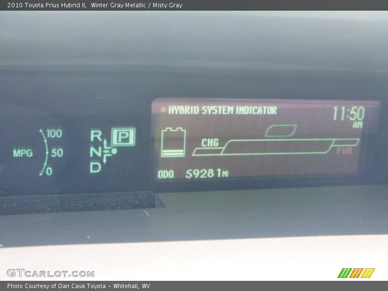 Winter Gray Metallic / Misty Gray 2010 Toyota Prius Hybrid II