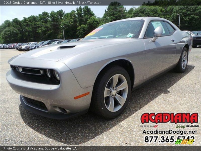 Billet Silver Metallic / Black/Tungsten 2015 Dodge Challenger SXT