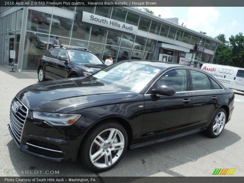 Havanna Black Metallic / Nougat Brown 2016 Audi A6 2.0 TFSI Premium Plus quattro
