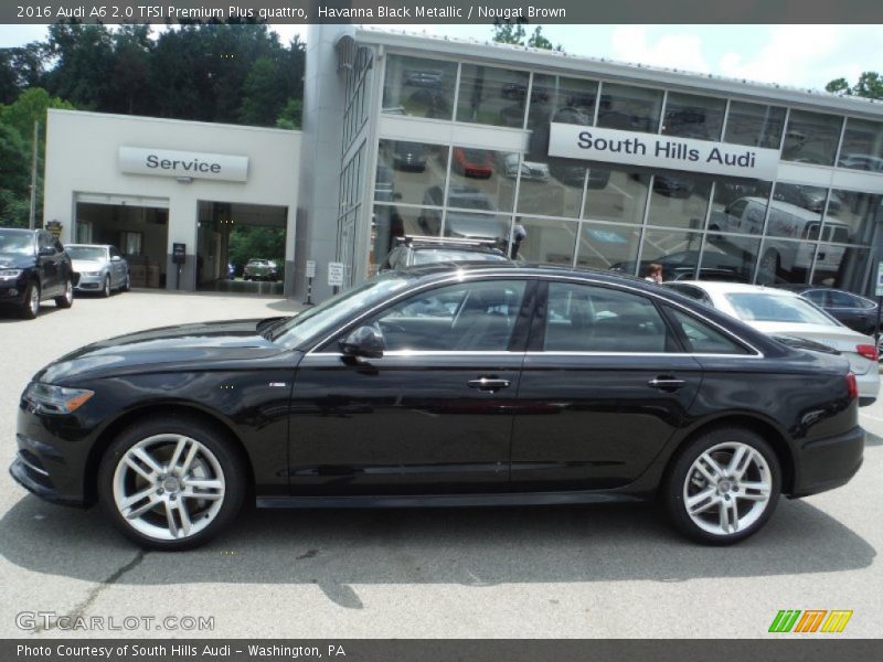 Havanna Black Metallic / Nougat Brown 2016 Audi A6 2.0 TFSI Premium Plus quattro