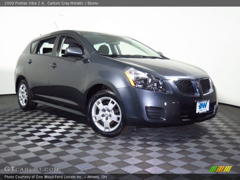 Carbon Gray Metallic / Ebony 2009 Pontiac Vibe 2.4