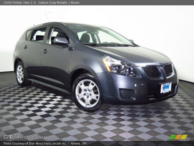 Carbon Gray Metallic / Ebony 2009 Pontiac Vibe 2.4