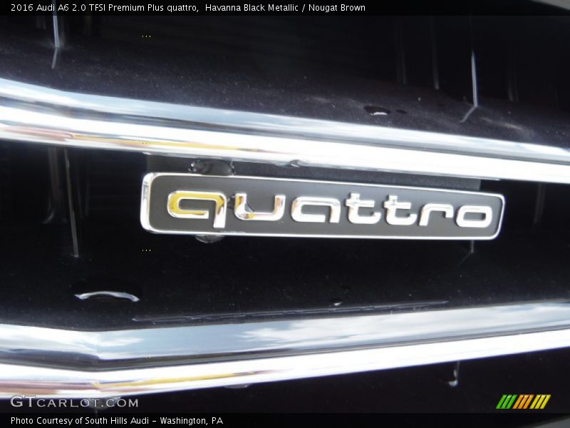 Havanna Black Metallic / Nougat Brown 2016 Audi A6 2.0 TFSI Premium Plus quattro