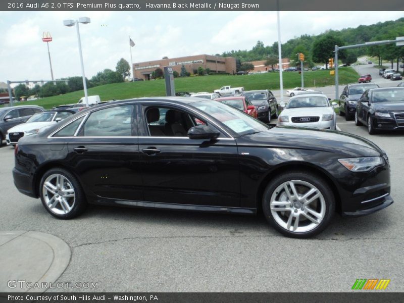 Havanna Black Metallic / Nougat Brown 2016 Audi A6 2.0 TFSI Premium Plus quattro