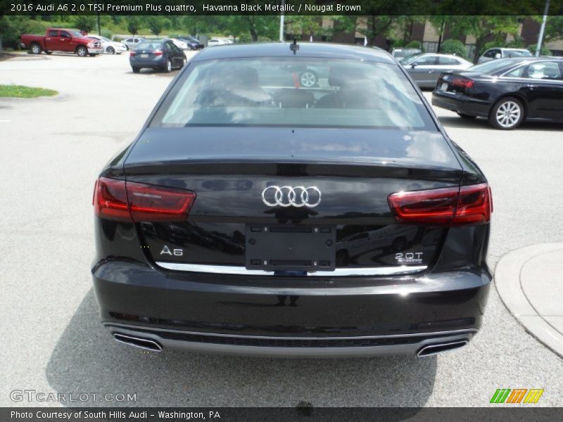 Havanna Black Metallic / Nougat Brown 2016 Audi A6 2.0 TFSI Premium Plus quattro