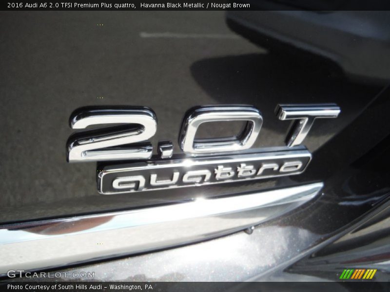 Havanna Black Metallic / Nougat Brown 2016 Audi A6 2.0 TFSI Premium Plus quattro