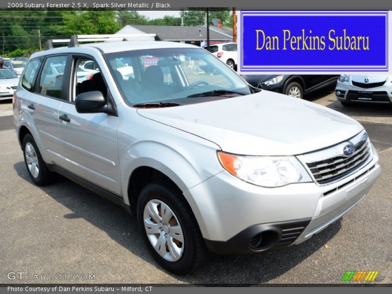 Spark Silver Metallic / Black 2009 Subaru Forester 2.5 X
