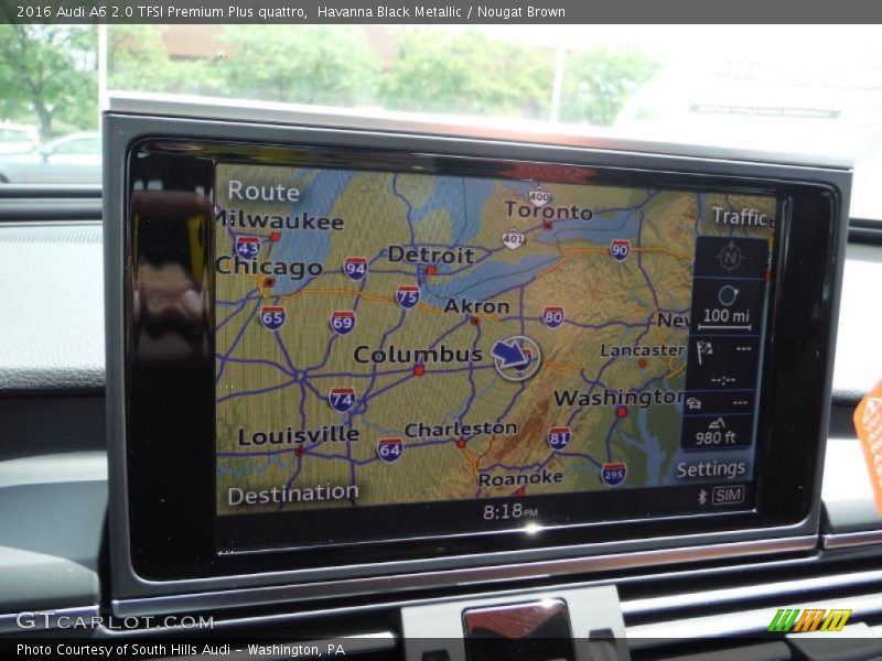 Havanna Black Metallic / Nougat Brown 2016 Audi A6 2.0 TFSI Premium Plus quattro