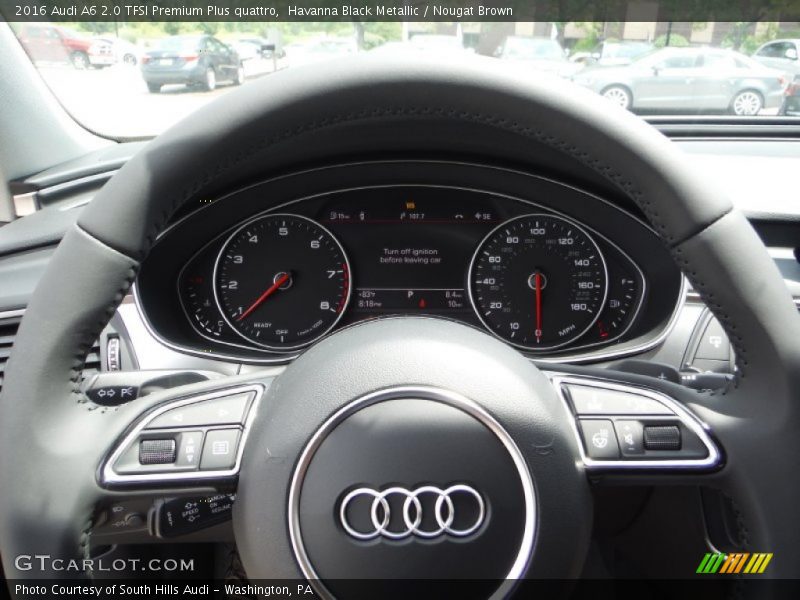 Havanna Black Metallic / Nougat Brown 2016 Audi A6 2.0 TFSI Premium Plus quattro