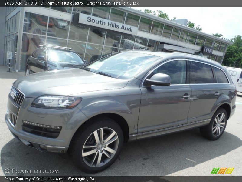 Graphite Gray Metallic / Black 2015 Audi Q7 3.0 TDI Premium Plus quattro