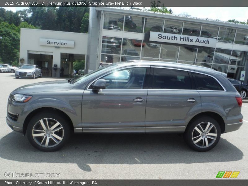 Graphite Gray Metallic / Black 2015 Audi Q7 3.0 TDI Premium Plus quattro