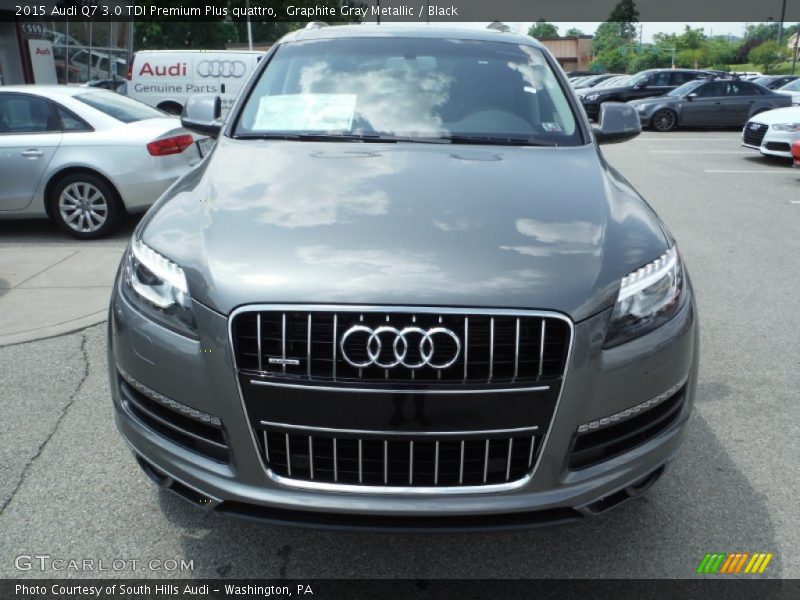 Graphite Gray Metallic / Black 2015 Audi Q7 3.0 TDI Premium Plus quattro