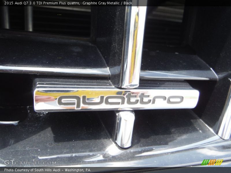 Graphite Gray Metallic / Black 2015 Audi Q7 3.0 TDI Premium Plus quattro