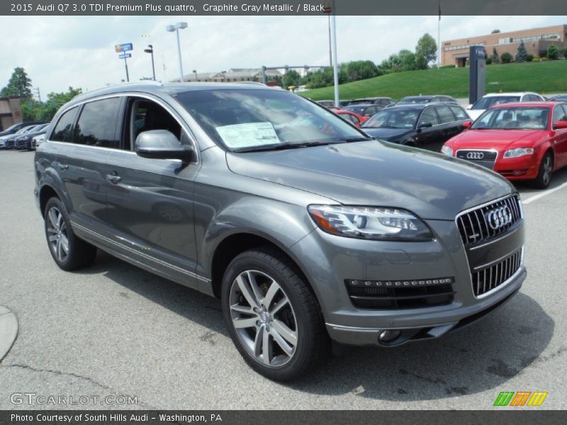 Graphite Gray Metallic / Black 2015 Audi Q7 3.0 TDI Premium Plus quattro