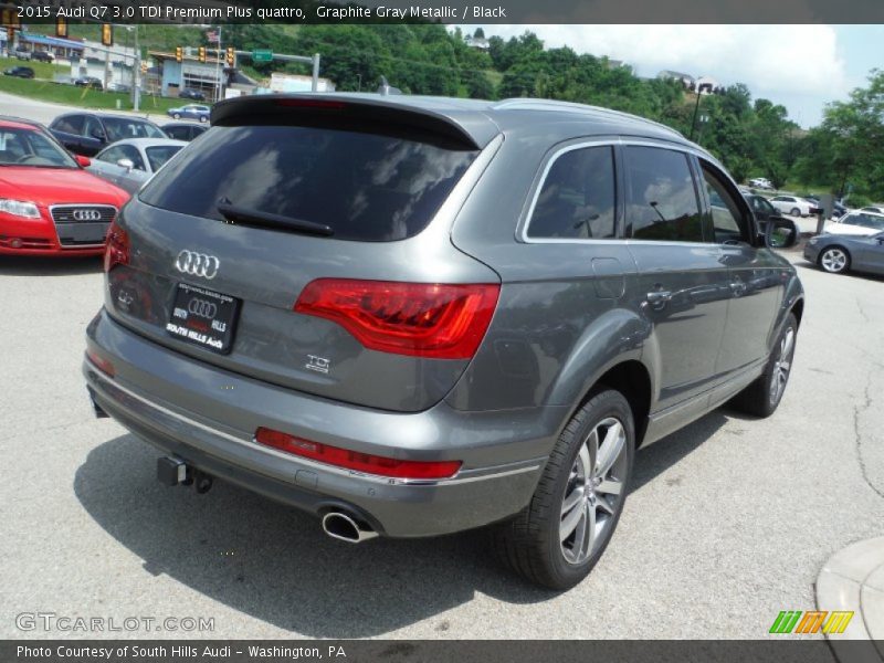 Graphite Gray Metallic / Black 2015 Audi Q7 3.0 TDI Premium Plus quattro