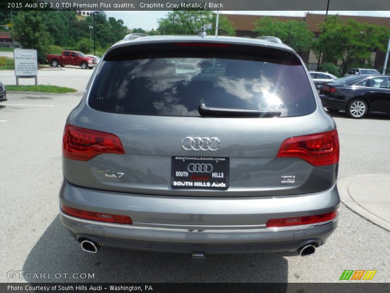 Graphite Gray Metallic / Black 2015 Audi Q7 3.0 TDI Premium Plus quattro