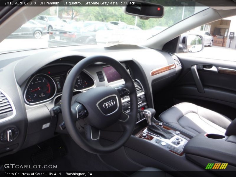 Graphite Gray Metallic / Black 2015 Audi Q7 3.0 TDI Premium Plus quattro