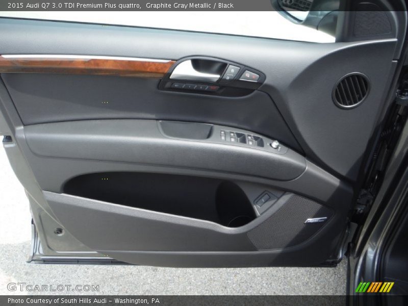 Graphite Gray Metallic / Black 2015 Audi Q7 3.0 TDI Premium Plus quattro
