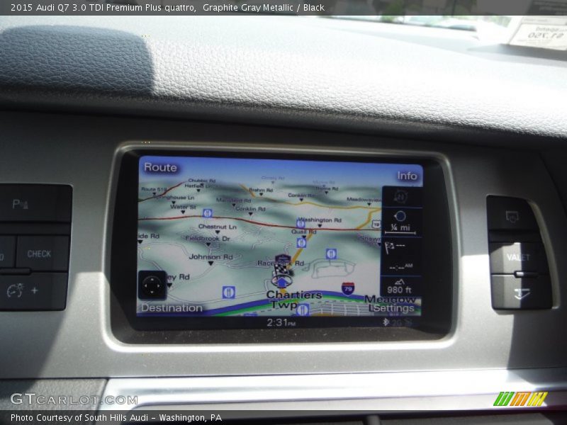 Graphite Gray Metallic / Black 2015 Audi Q7 3.0 TDI Premium Plus quattro