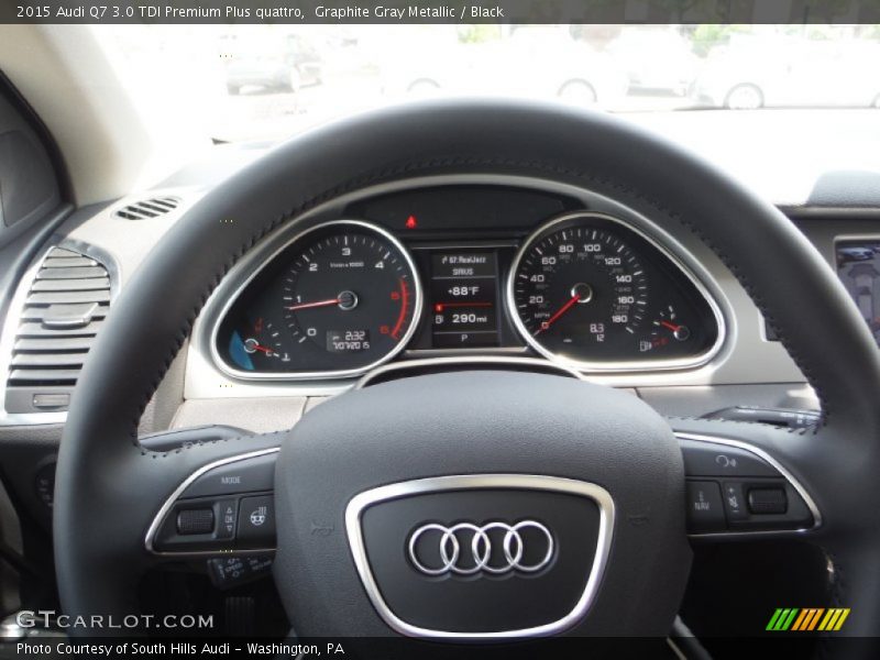 Graphite Gray Metallic / Black 2015 Audi Q7 3.0 TDI Premium Plus quattro