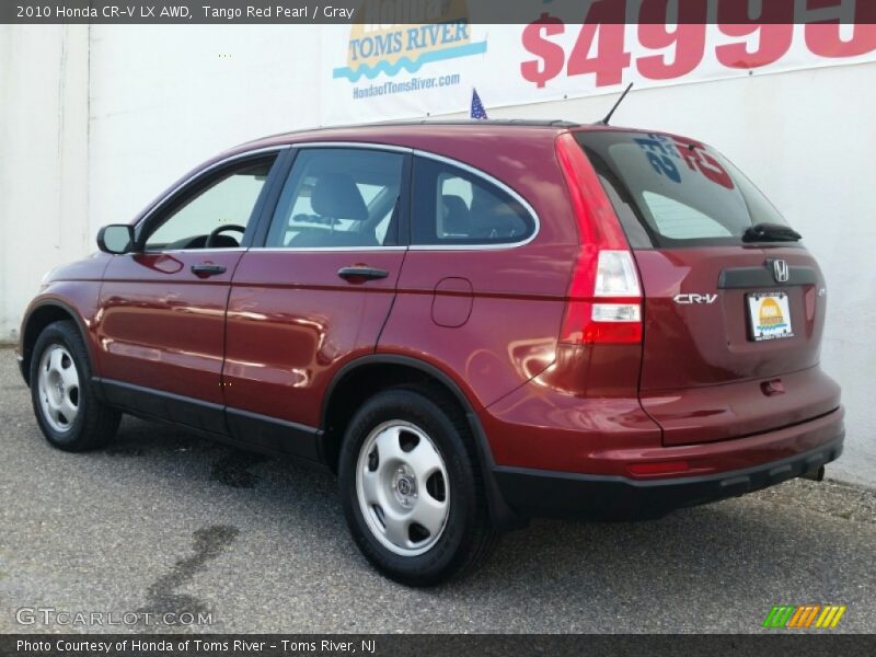 Tango Red Pearl / Gray 2010 Honda CR-V LX AWD