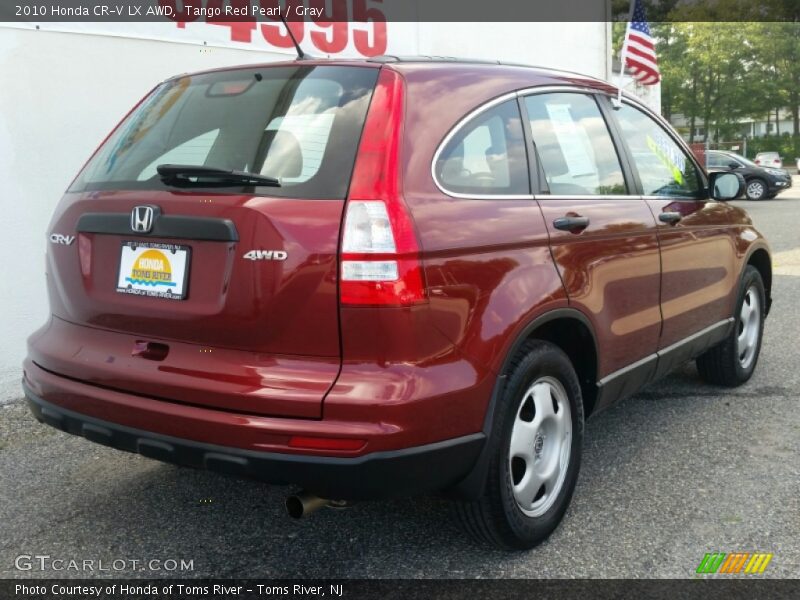 Tango Red Pearl / Gray 2010 Honda CR-V LX AWD