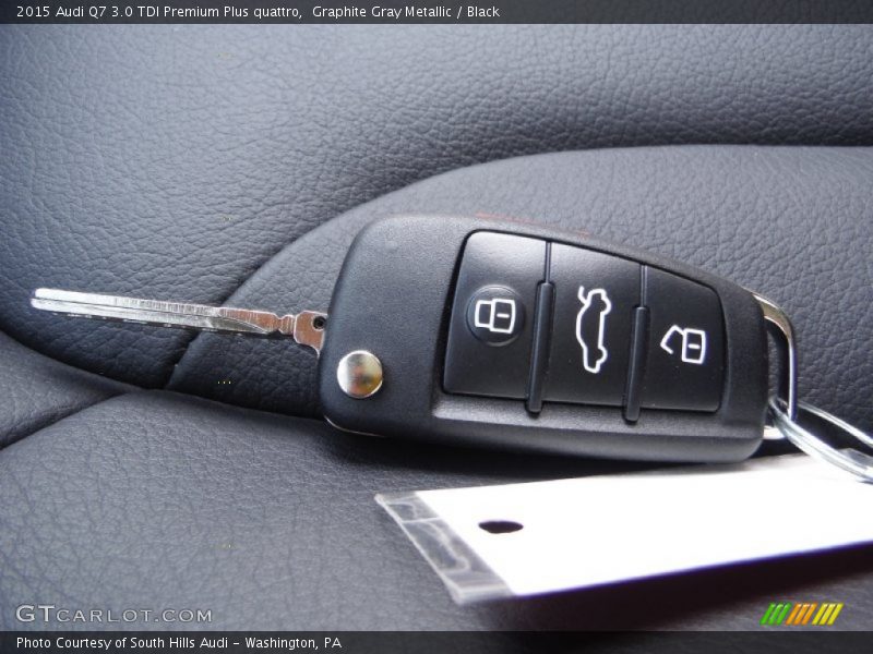 Graphite Gray Metallic / Black 2015 Audi Q7 3.0 TDI Premium Plus quattro