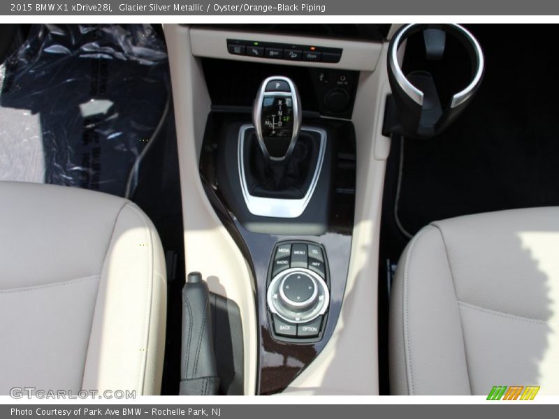 Glacier Silver Metallic / Oyster/Orange-Black Piping 2015 BMW X1 xDrive28i