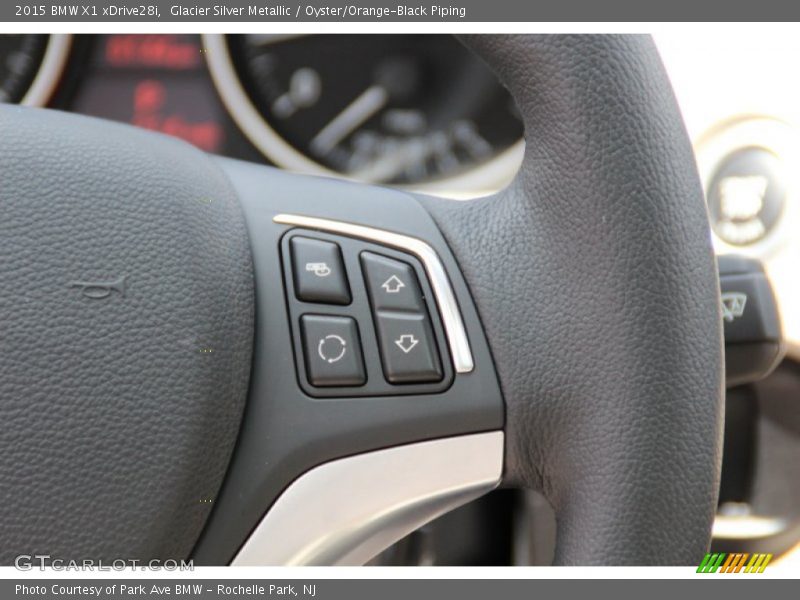 Glacier Silver Metallic / Oyster/Orange-Black Piping 2015 BMW X1 xDrive28i