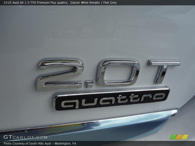 Glacier White Metallic / Flint Grey 2016 Audi A6 2.0 TFSI Premium Plus quattro