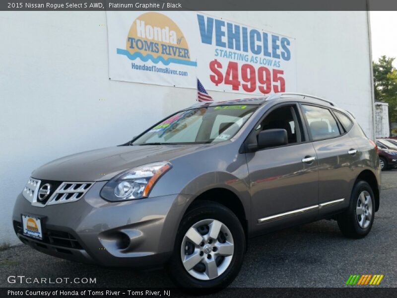 Platinum Graphite / Black 2015 Nissan Rogue Select S AWD