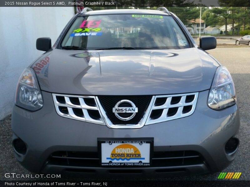 Platinum Graphite / Black 2015 Nissan Rogue Select S AWD