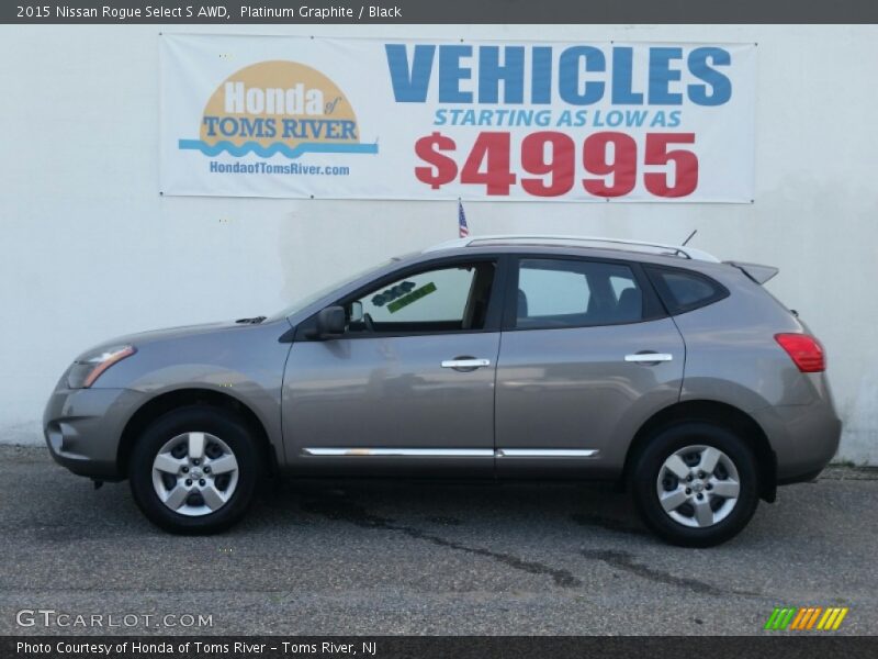 Platinum Graphite / Black 2015 Nissan Rogue Select S AWD