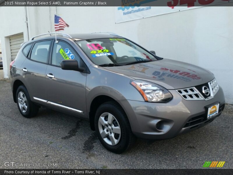 Platinum Graphite / Black 2015 Nissan Rogue Select S AWD