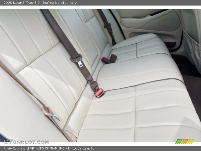 Seafrost Metallic / Ivory 2008 Jaguar S-Type 3.0