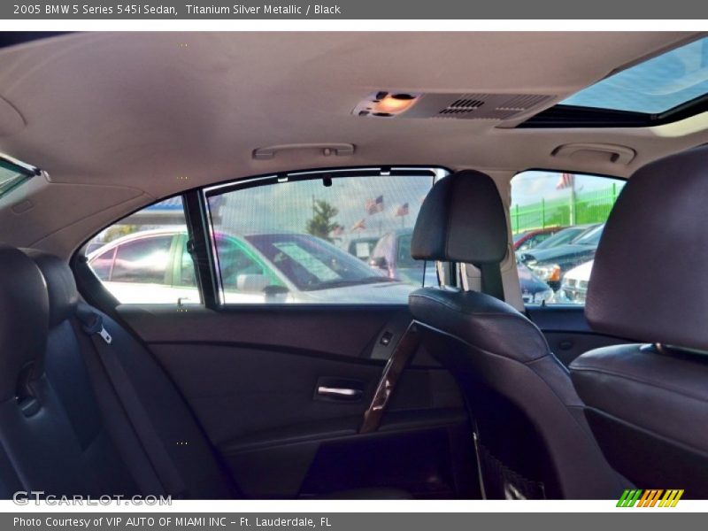 Titanium Silver Metallic / Black 2005 BMW 5 Series 545i Sedan