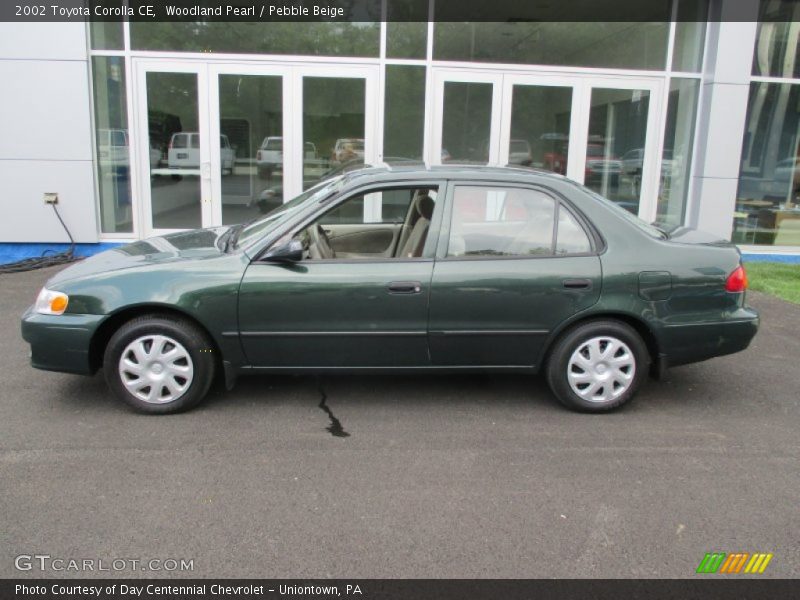 Woodland Pearl / Pebble Beige 2002 Toyota Corolla CE