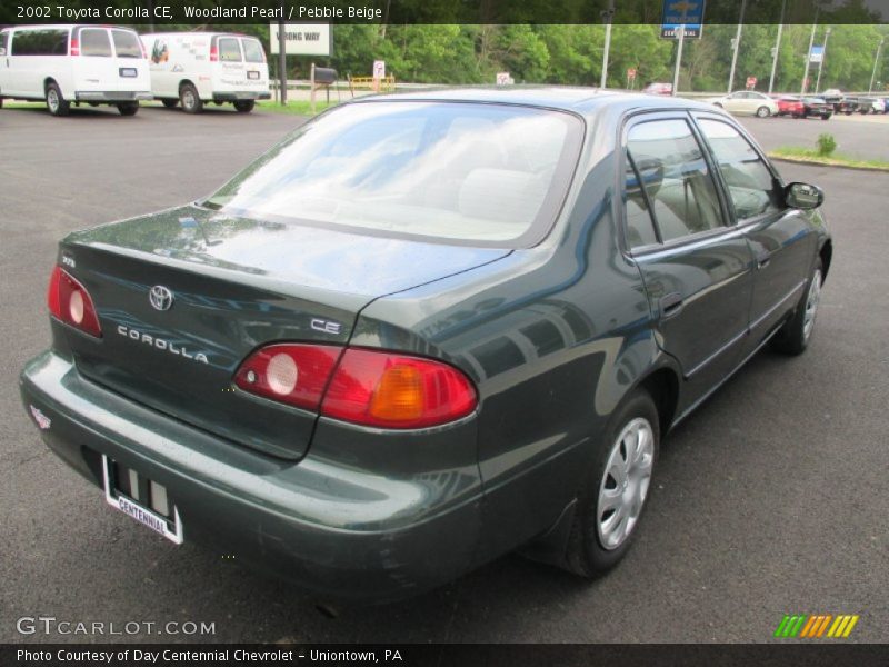 Woodland Pearl / Pebble Beige 2002 Toyota Corolla CE