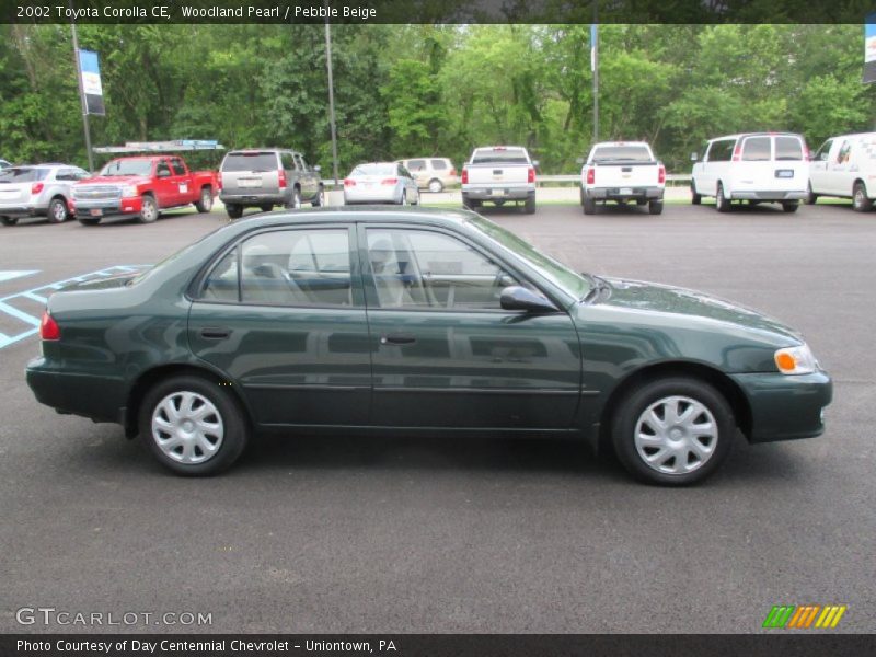 Woodland Pearl / Pebble Beige 2002 Toyota Corolla CE