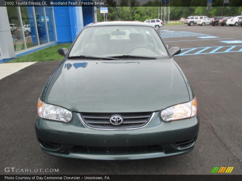 Woodland Pearl / Pebble Beige 2002 Toyota Corolla CE
